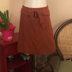 3/$12**Burnt Orange Belted Skirt**